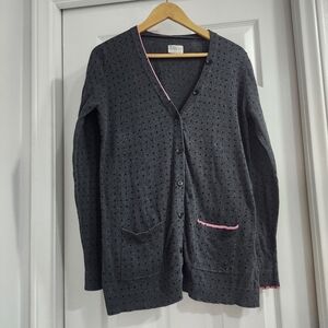 Volcom Long Sleeve Grey Button up Cardigan